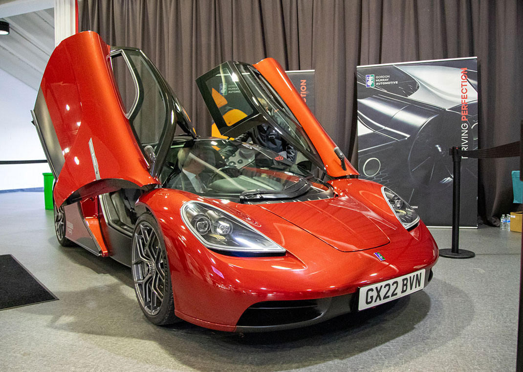 Sports car in a exhibition