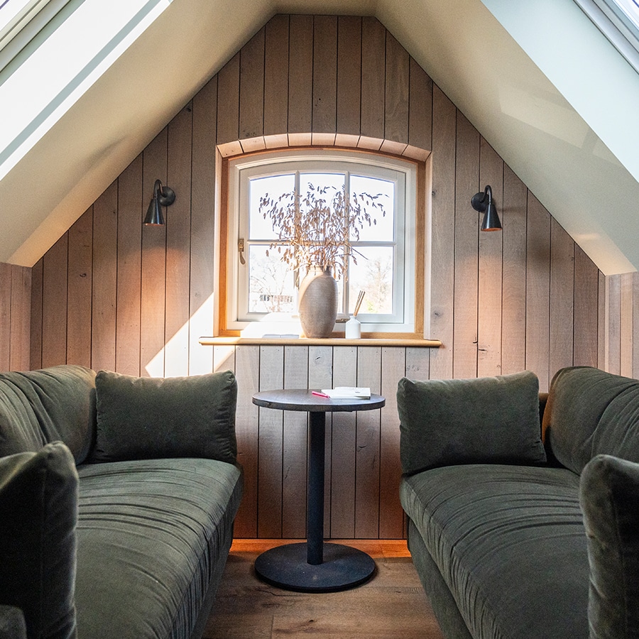 Small office with sofas in a co-working space