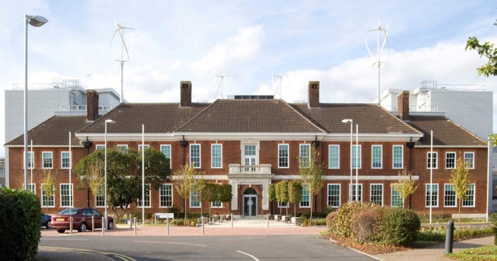 The Animal and Plant Health Agency headquarters in Weybridge, Surrey