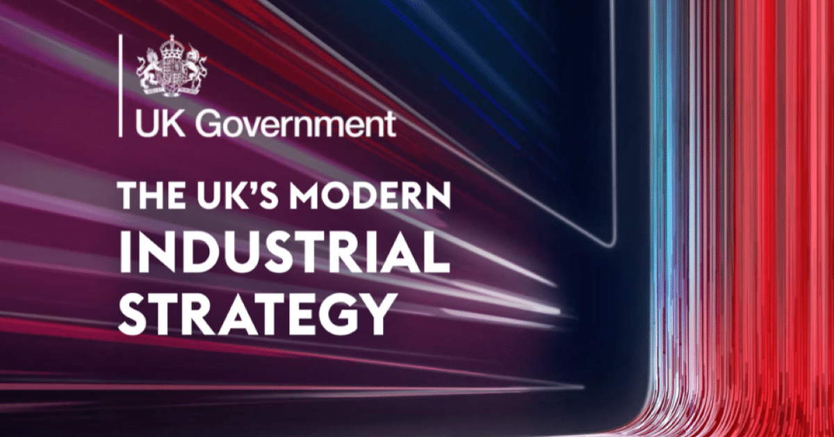 Decorative image for the government's UK modern industrial strategy launch