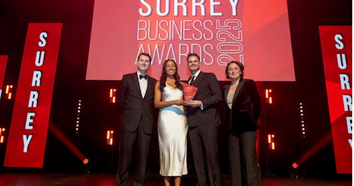Surrey Business Awards - presenting the winner | Business Surrey