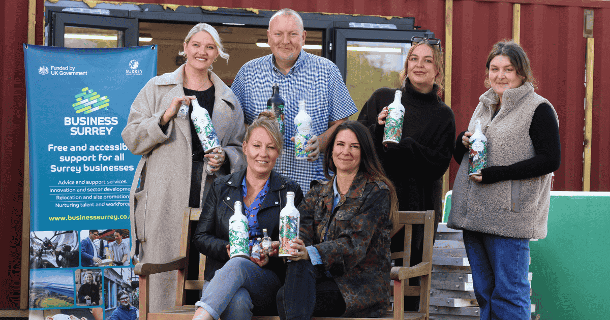 Dorking Distilleries - launching thanks to help from the Surrey Economic Growth Fund