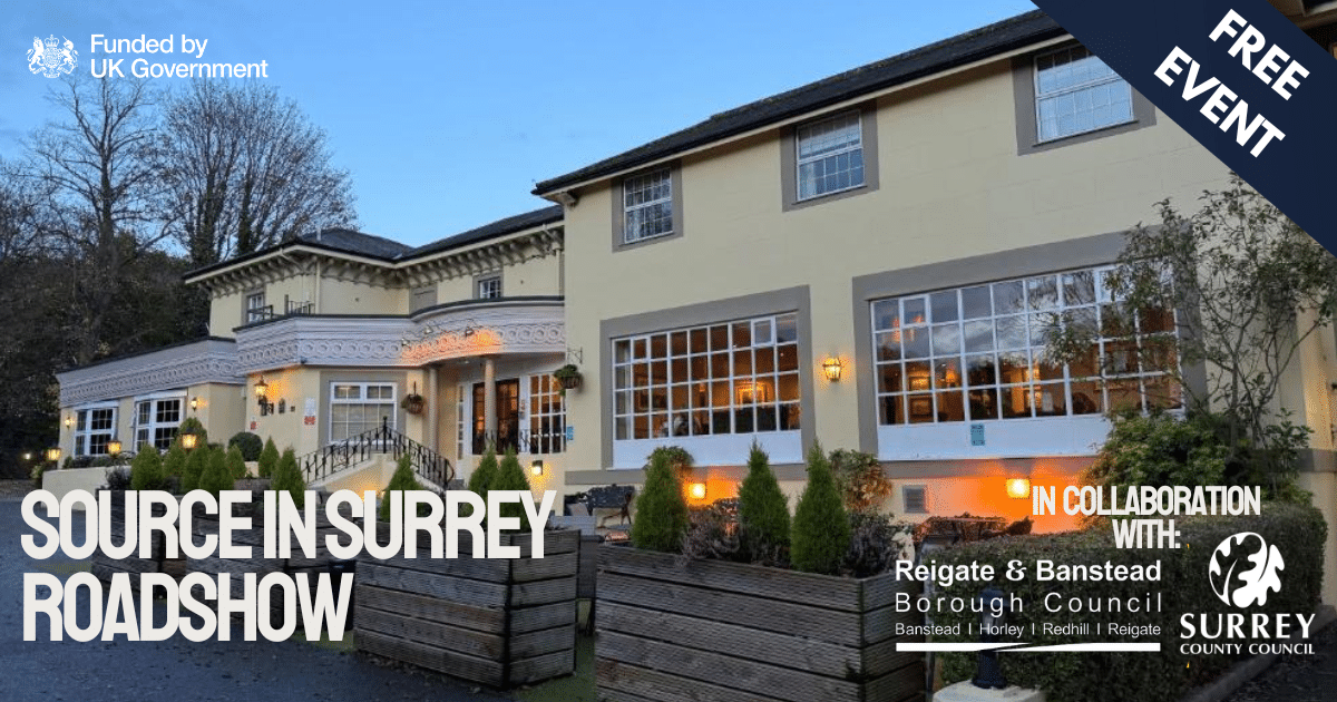 Source in Surrey Roadshow - Reigate