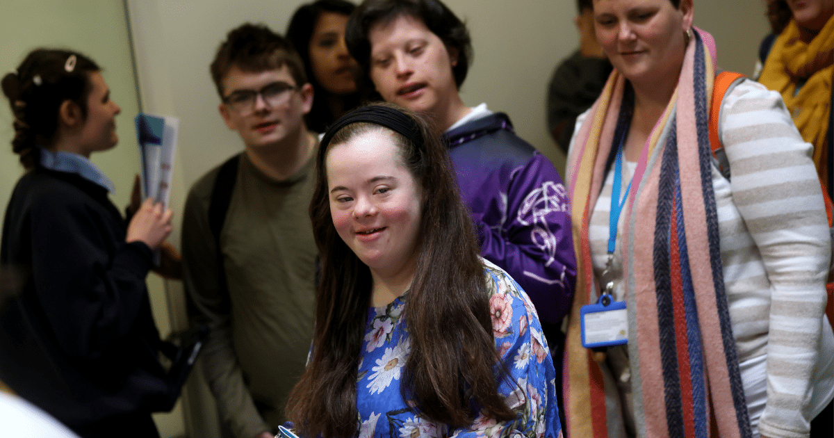 Surrey Transitions Fair | Surrey Careers Hub | Business Surrey - students enjoying the fair